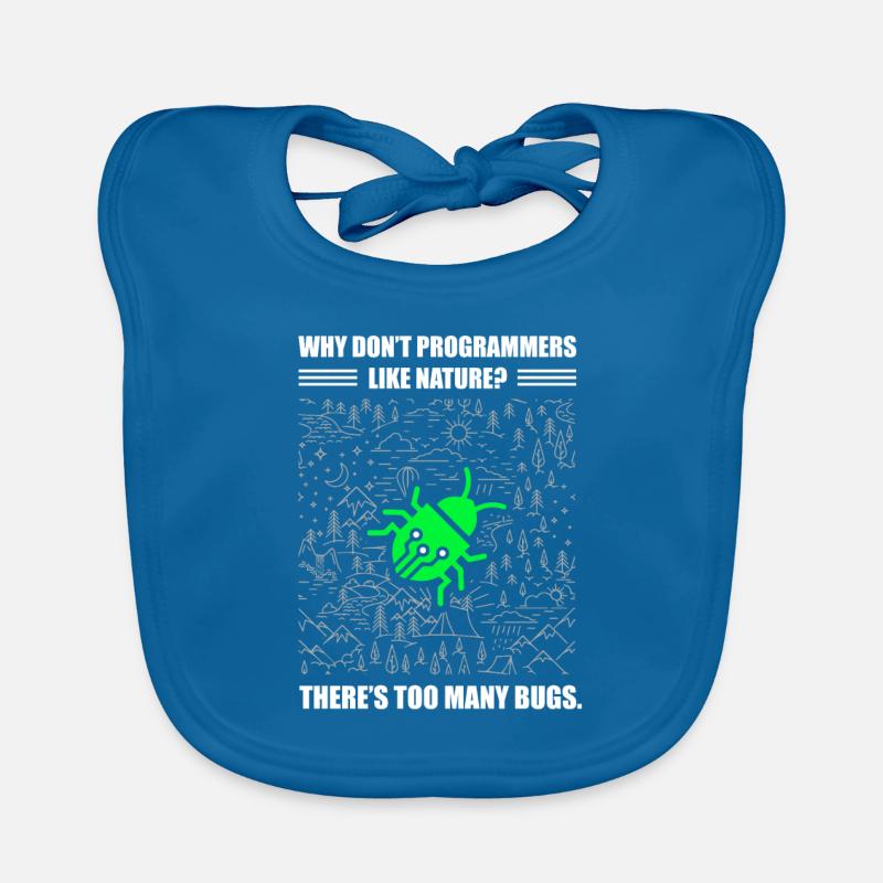 Programmer Coder Software Developer Organic Baby Bibs