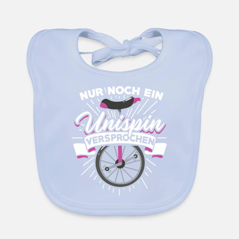 Nur noch ein Unispin versprochen Hochrad Einrad Baby Bio-Lätzchen