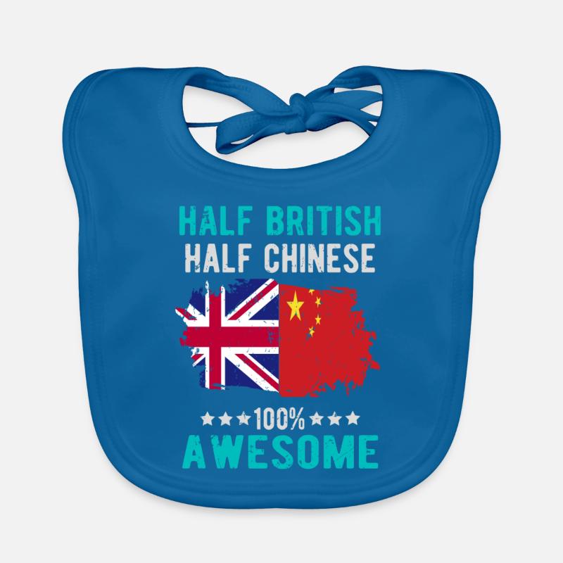 Halb Brite Halb Chinese Baby Bio-Lätzchen