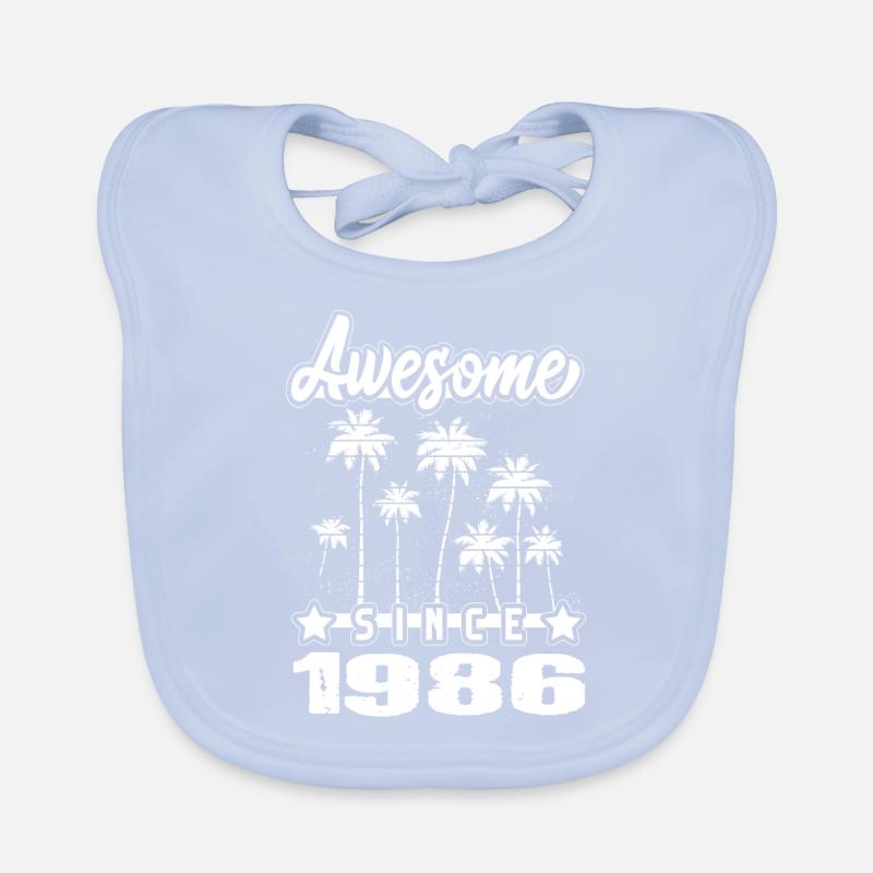 Awesome Since 1986 Organic Baby Bibs