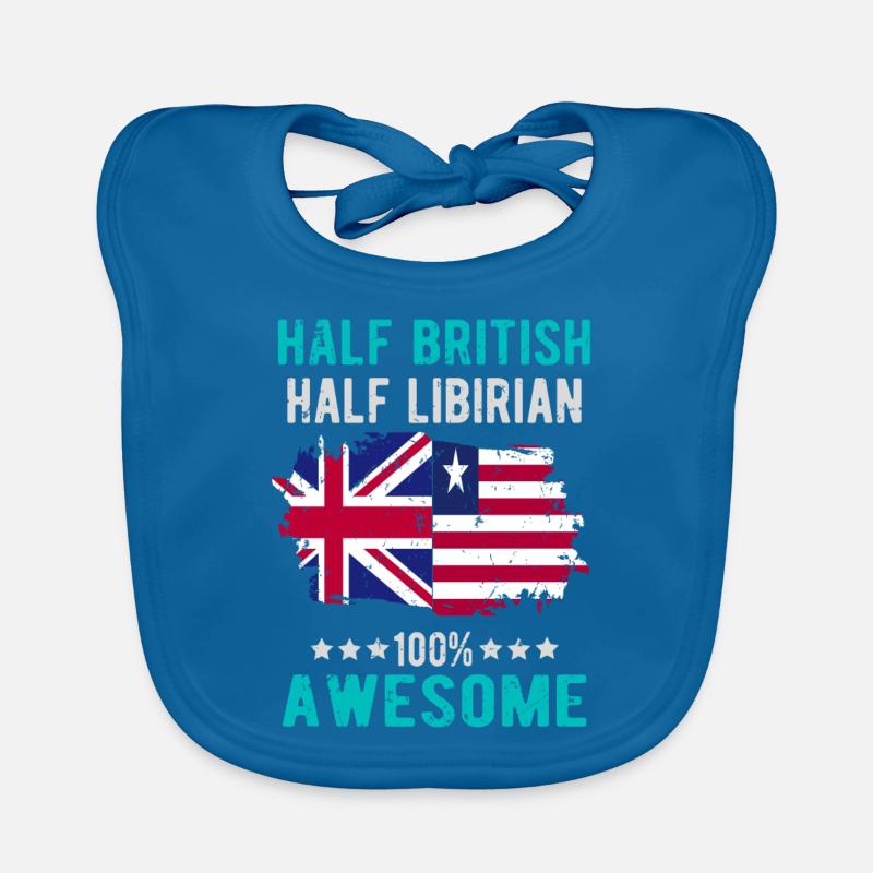 Half British Half Libyan Organic Baby Bibs