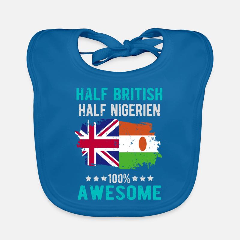 Half British Half Nigrer Organic Baby Bibs