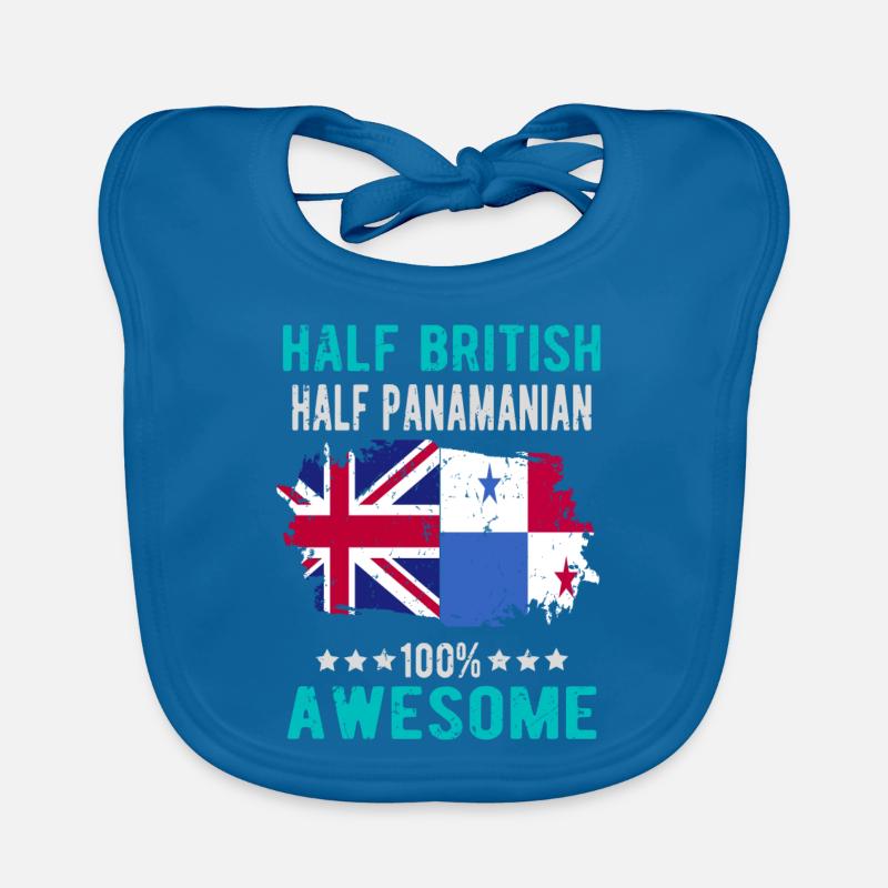 Halb Brite Halb Panamese Baby Bio-Lätzchen