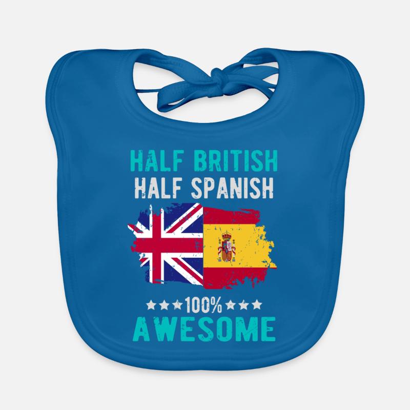 Moitié britannique moitié espagnole Bavoir bio Bébé