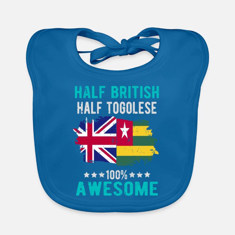 Halb Brite Halb Tongolese Baby Bio-Lätzchen