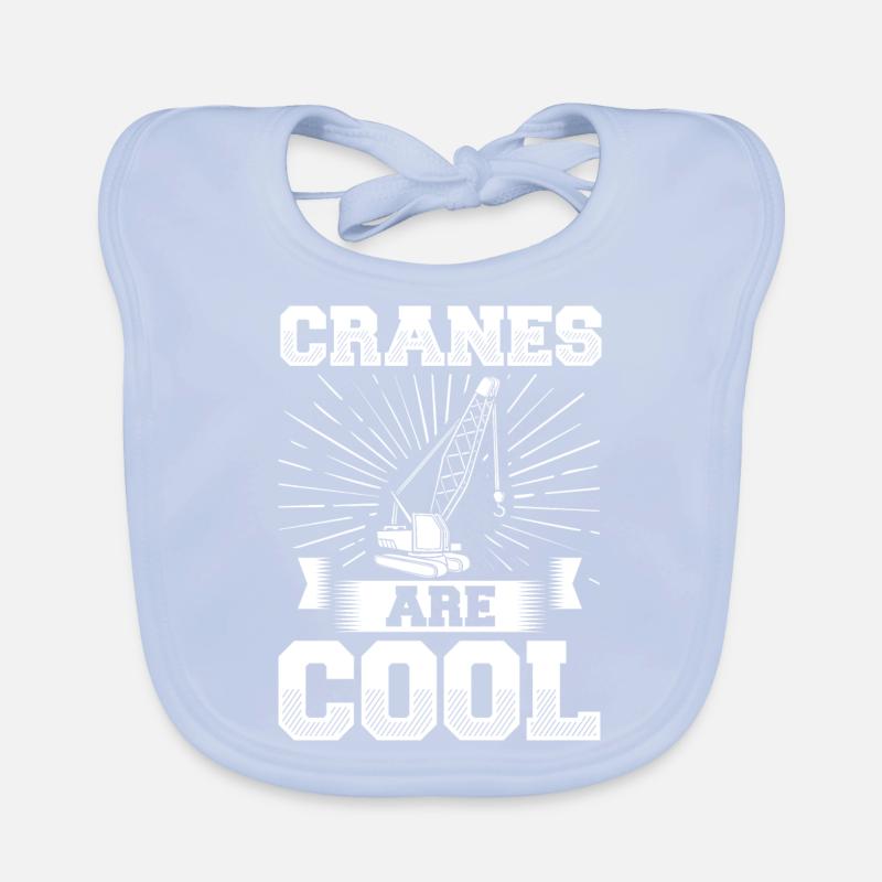 Crane Operator Construction Worker Crane Tower Training Organic Baby Bibs