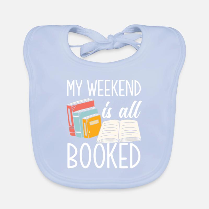 Bookworm Book Lover Librarian Gift Organic Baby Bibs