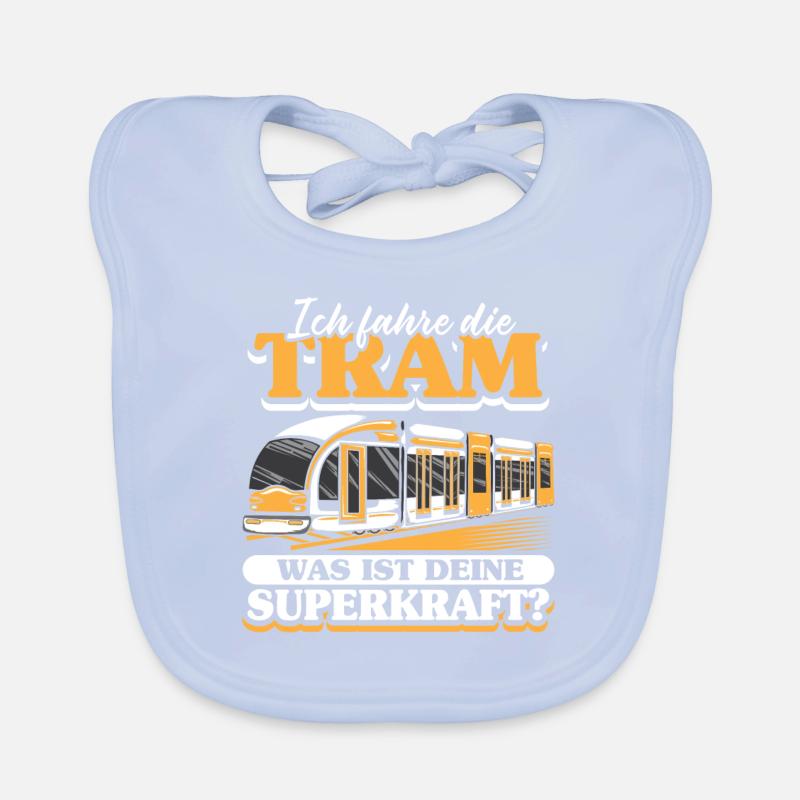 Straßenbahn Straßenbahnfahrer S-Bahn Baby Bio-Lätzchen