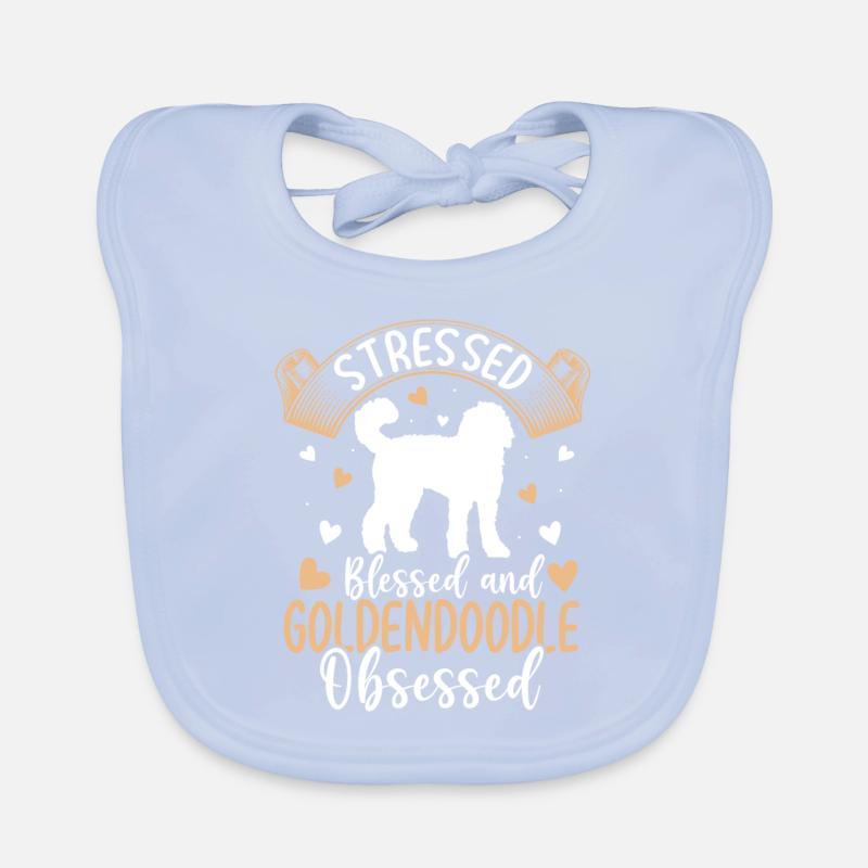 Blessed Goldendoodle Possessed Funny Organic Baby Bibs