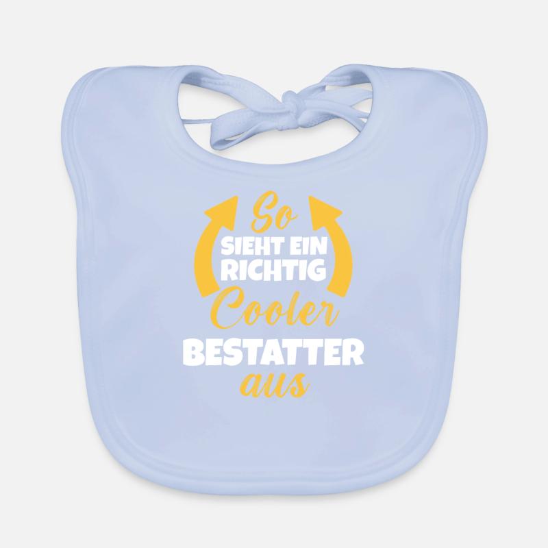 So Sieht Ein Richtig Cooler Bestatter aus Baby Bio-Lätzchen