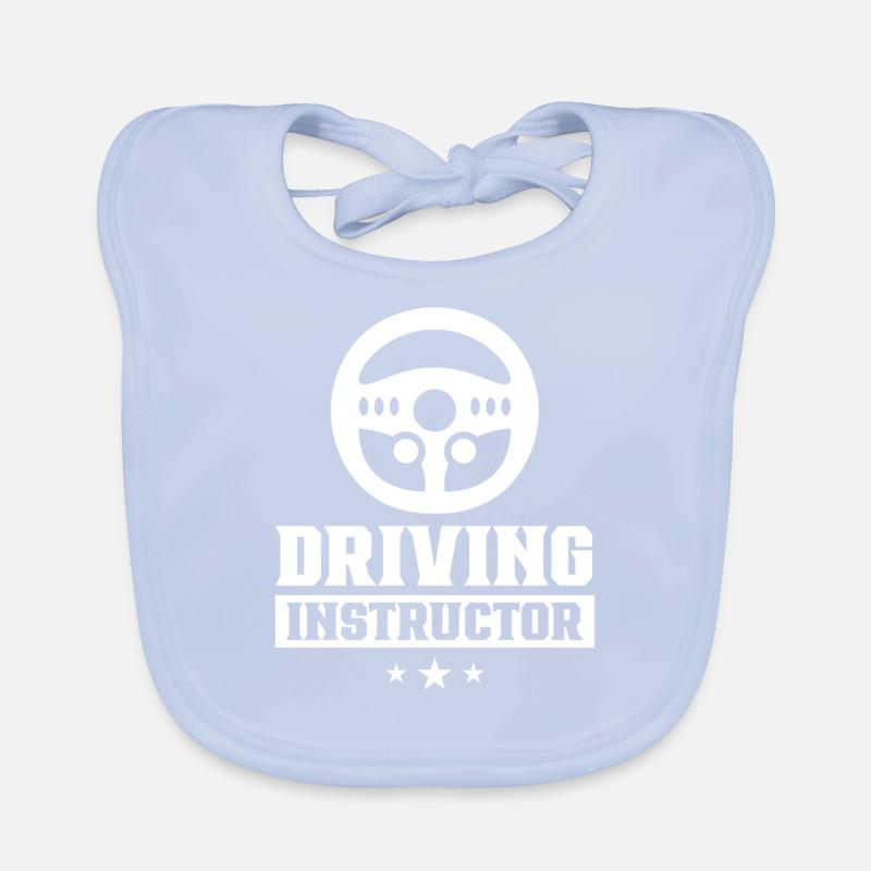 Driving instructor Learner driving school Driving lesson Organic Baby Bibs