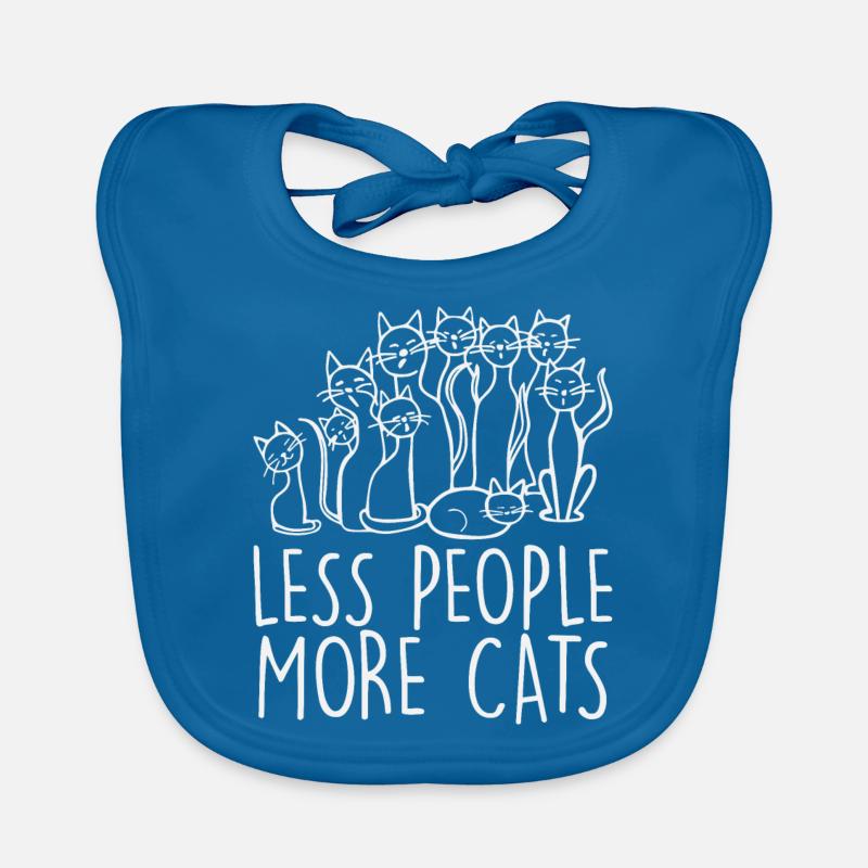 Moins de gens Plus de chats Bavoir bio Bébé
