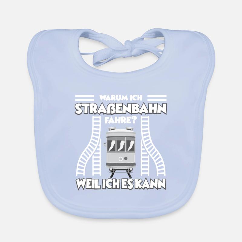 Straßenbahn Straßenbahnfahrer Tram Trambahn Baby Bio-Lätzchen