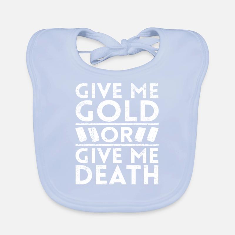 Gold Mining Gold Mine Organic Baby Bibs