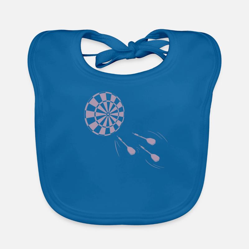 Dart Board Darts Organic Baby Bibs