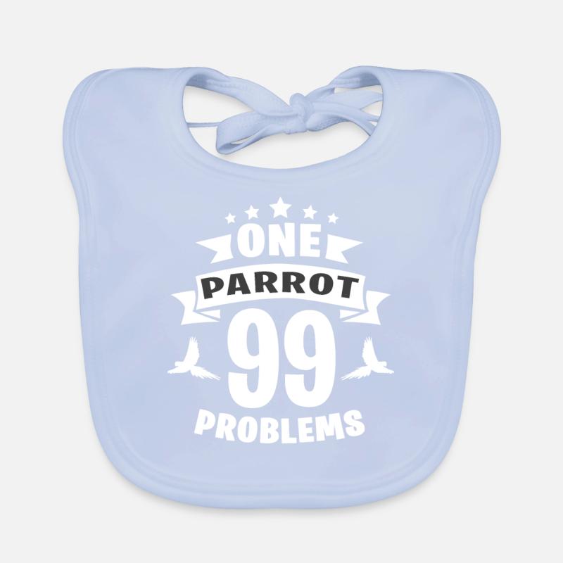One Parrot 99 Problem Organic Baby Bibs