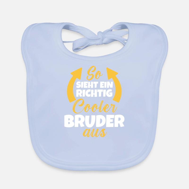 So Sieht Ein Richtig Cooler Bruder aus Organic Baby Bibs