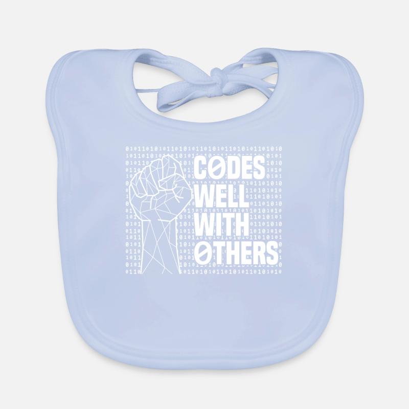 Programmer Coder Software Developer Organic Baby Bibs