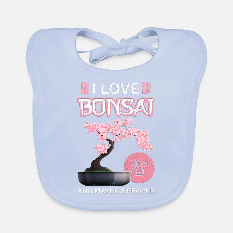 Bonsai Baum Spruch japanische Kirschblüte Geschenk Baby Bio-Lätzchen