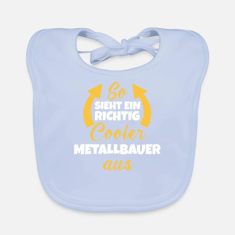So Sieht Ein Richtig Cooler Metallbauer aus Baby Bio-Lätzchen