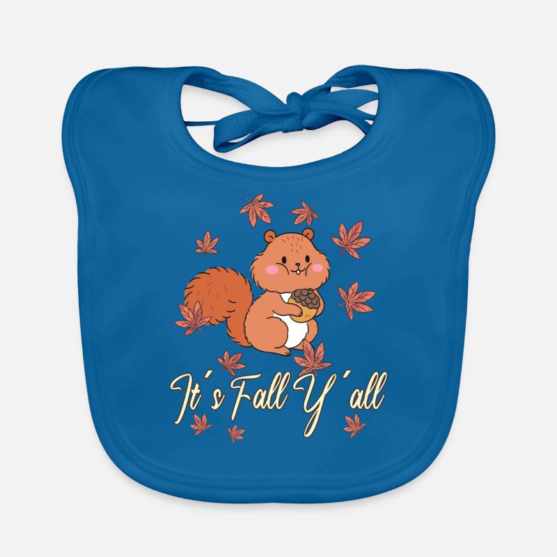 Liebe Eichhörnchen Thanksgiving Herbst Euch Alle Baby Bio-Lätzchen