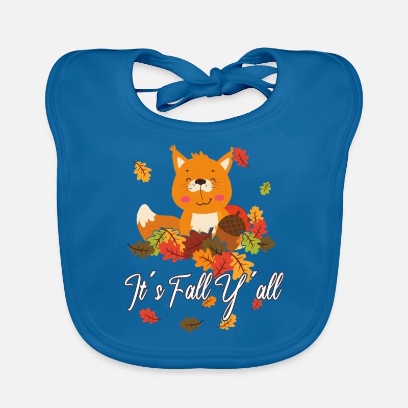 Liebe Eichhörnchen Thanksgiving Herbst Euch Alle Baby Bio-Lätzchen