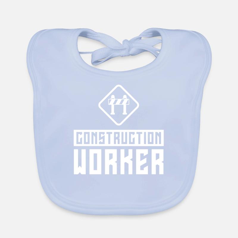 Construction Worker Construction Teamwork Construction Site Team Organic Baby Bibs