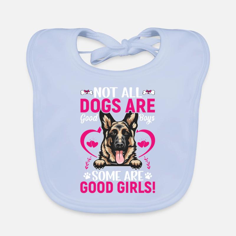 Deutscher Schäferhund Einige Sind Gute Mädchen Baby Bio-Lätzchen