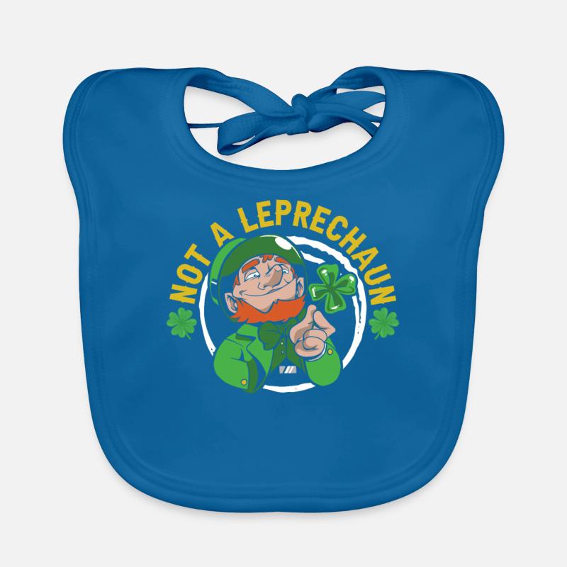 No leprechaun Irish St Patrick's Day Leprechaun Irish Organic Baby Bibs