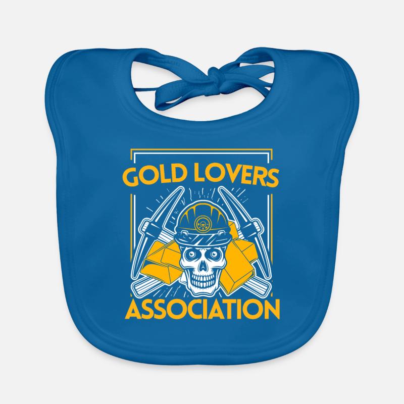 Gold Mining Gold Mine Organic Baby Bibs