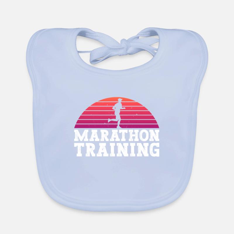 Marathon-Training - Marathonläufer Marathoner Baby Bio-Lätzchen