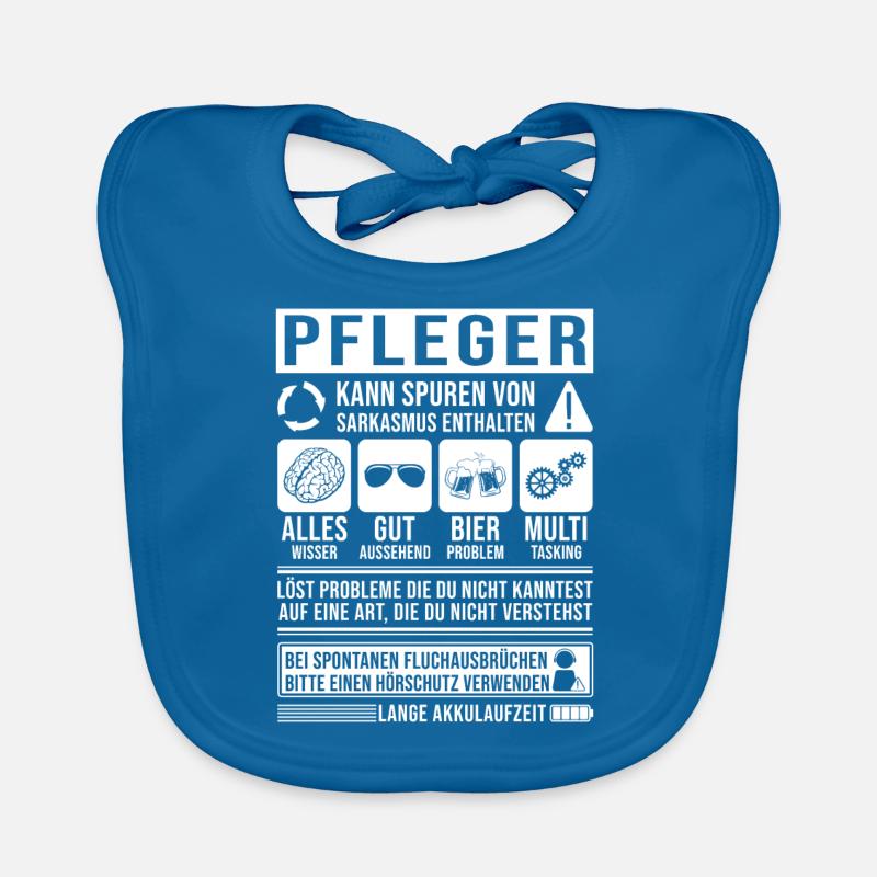 Pfleger Spruch lustig Baby Bio-Lätzchen