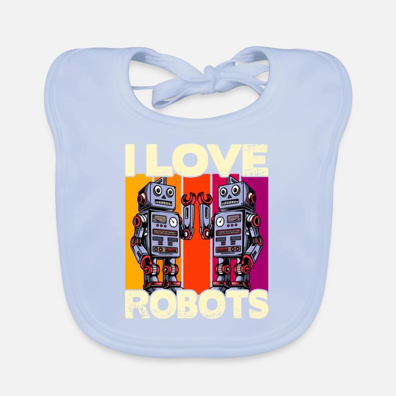 J’adore les robots Bavoir bio Bébé