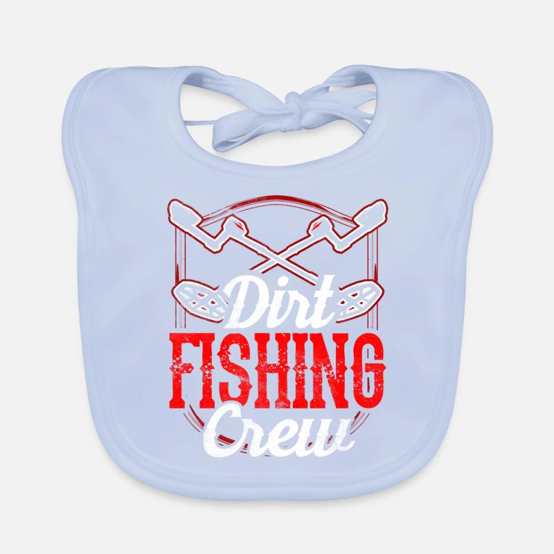 Équipe de pêche à la saleté Détection des métaux Bavoir bio Bébé