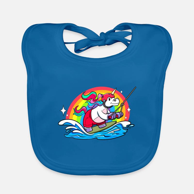 Wakeboard Licorne Wakeboarder Wakeboard Bavoir bio Bébé
