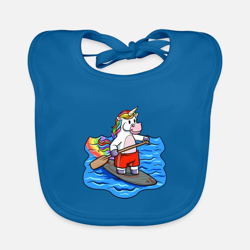 SUP Paddling Kinder Einhorn Stand Up Paddle Baby Bio-Lätzchen