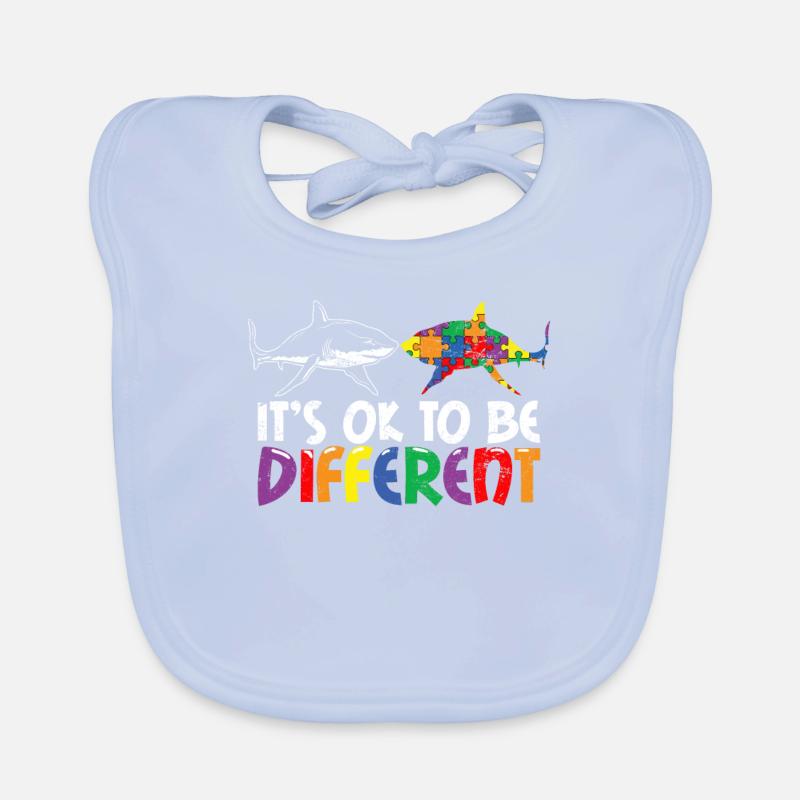 Its OK To Be Different Autism Supporter Autistic S Organic Baby Bibs
