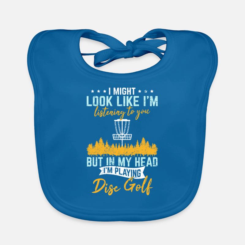 Funny Disc Golf In My Head Im Playing Disc Golf Fr Baby Bio-Lätzchen