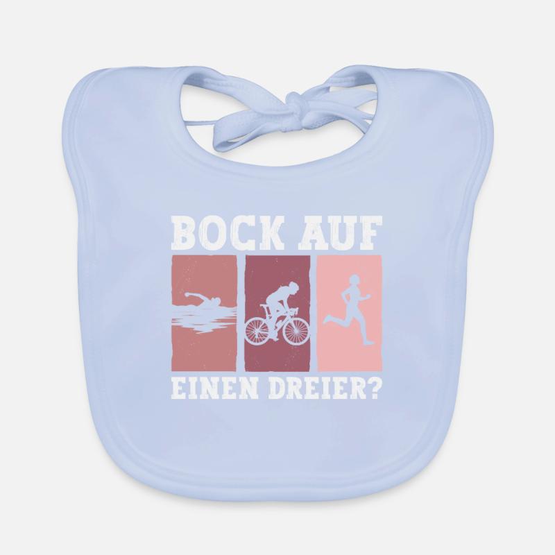 Bock Auf Einen Dreier? - Triathlon Triathlet Baby Bio-Lätzchen
