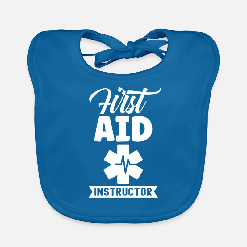 Instructor for First Aid Teacher Course Trainer Organic Baby Bibs