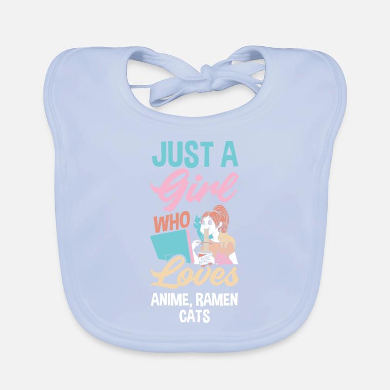 Funny Anime Gift Organic Baby Bibs