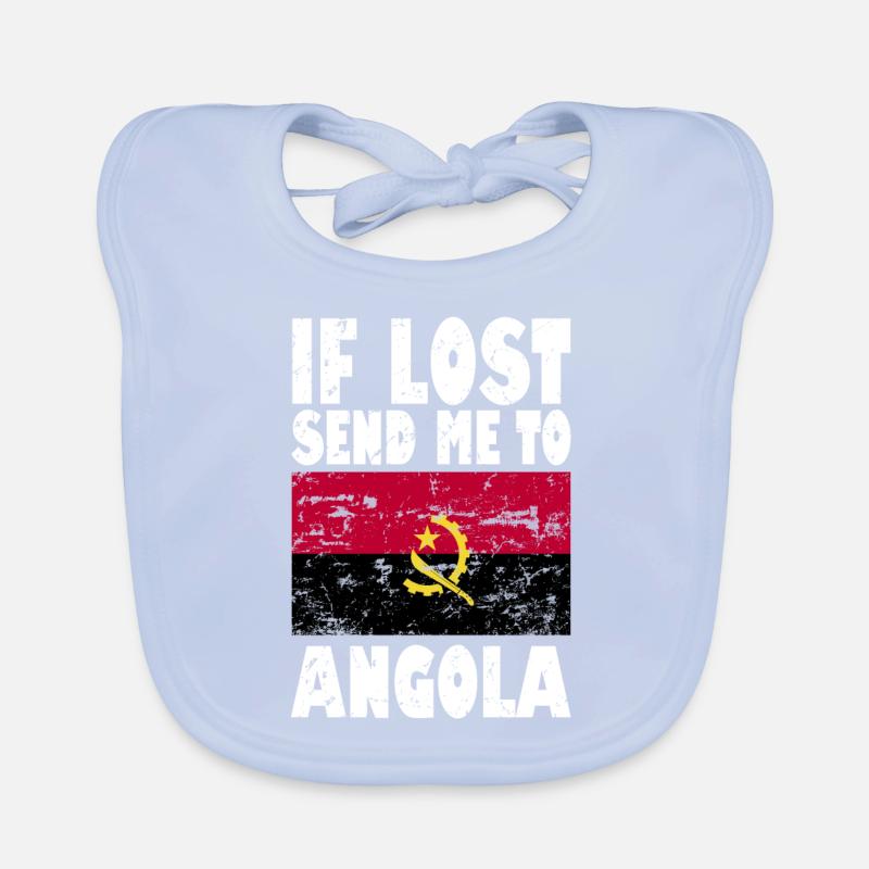 Drapeau de l’Angola Bavoir bio Bébé