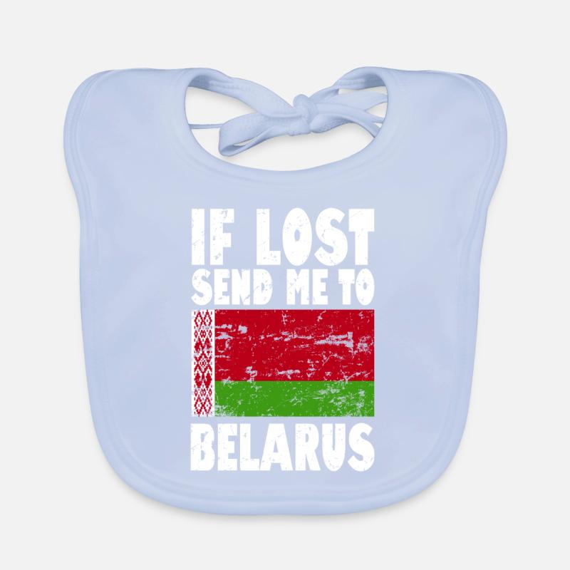 Slogan du drapeau de la Biélorussie Bavoir bio Bébé