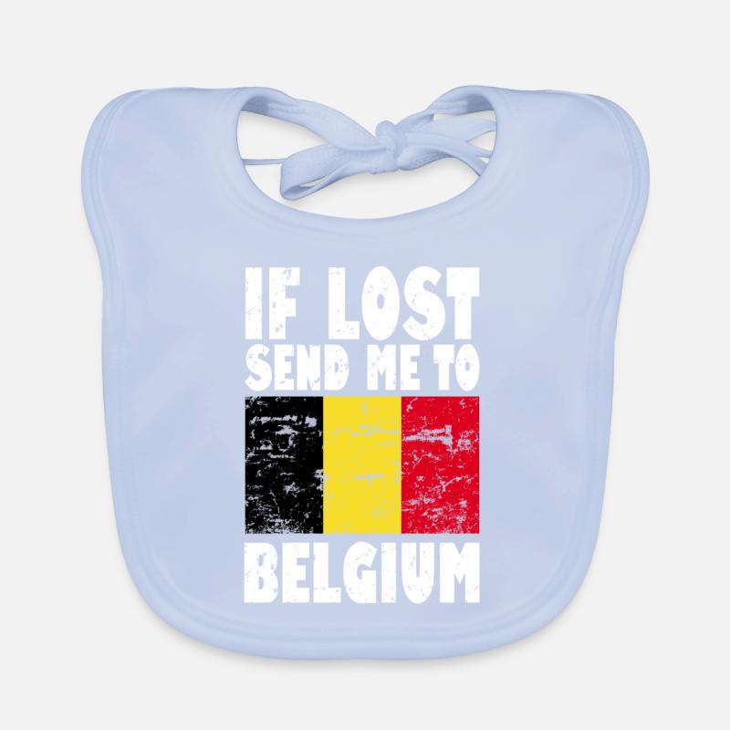 Drapeau de la Belgique Bavoir bio Bébé