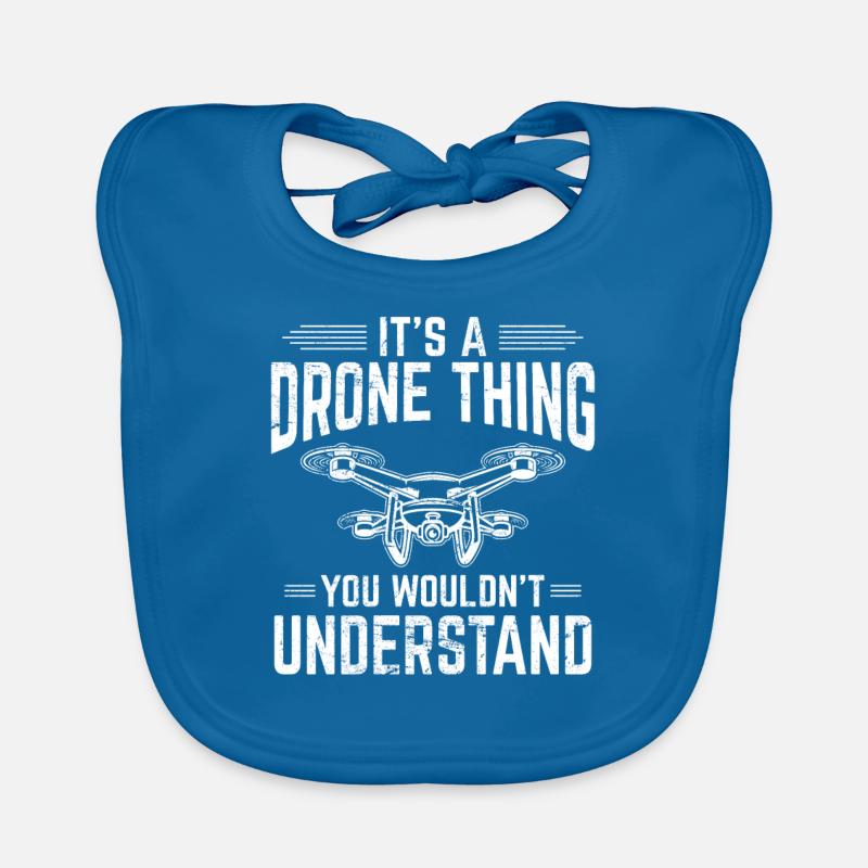C’est un truc de drone drôle de pilote de drone drôle de quad RC Bavoir bio Bébé