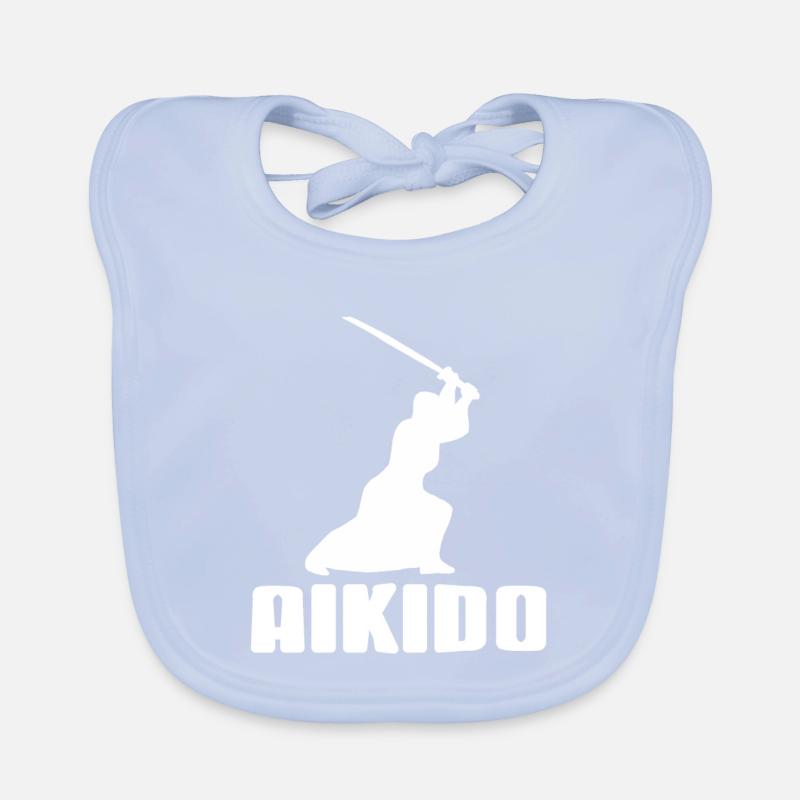 Cool Awesome Aikido Designs T-Shirt Present Gift Baby Bio-Lätzchen
