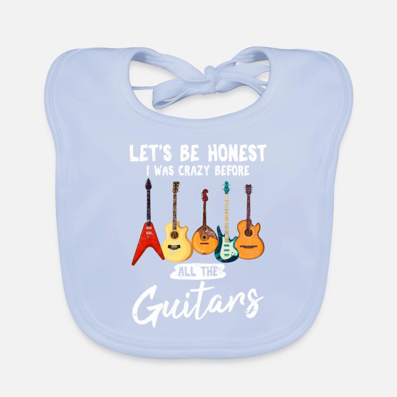 Soyons honnêtes Drôle guitariste guitariste sur le thème Bavoir bio Bébé