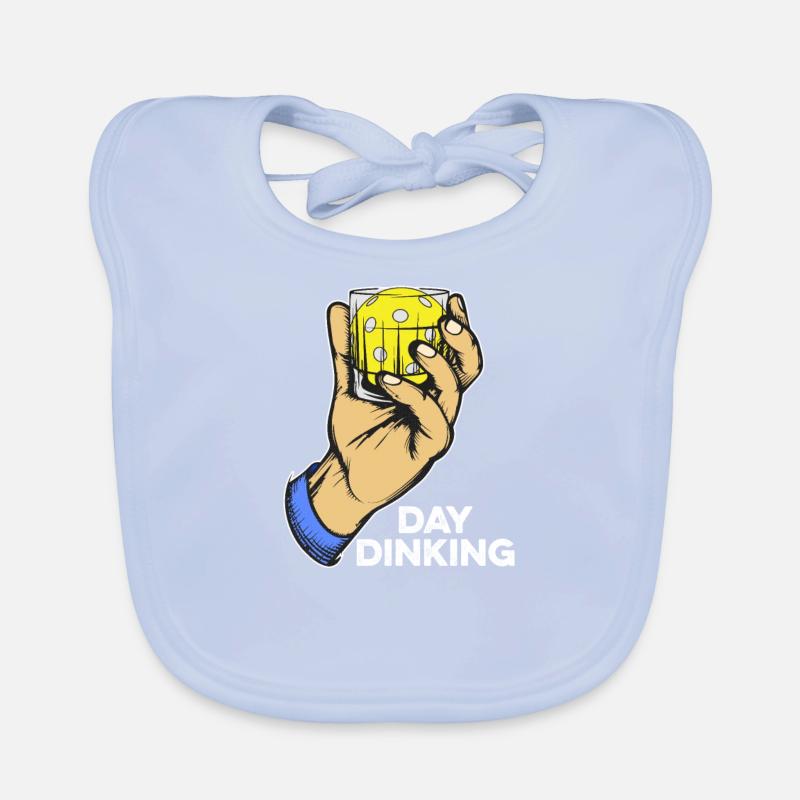 Day Dinking - Humor Pickleball Player Paddleball Bavoir bio Bébé