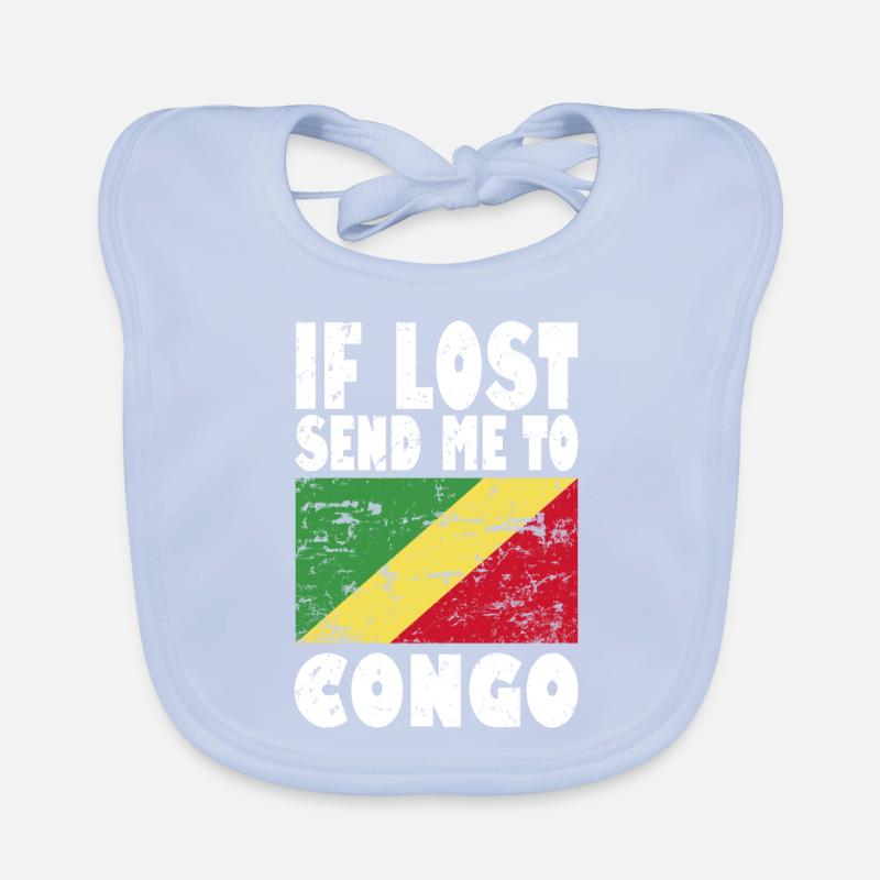 Kongo Flagge Spruch Baby Bio-Lätzchen