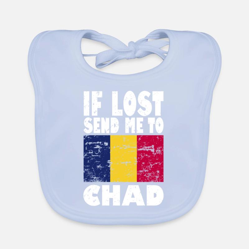 Drapeau du Tchad Bavoir bio Bébé